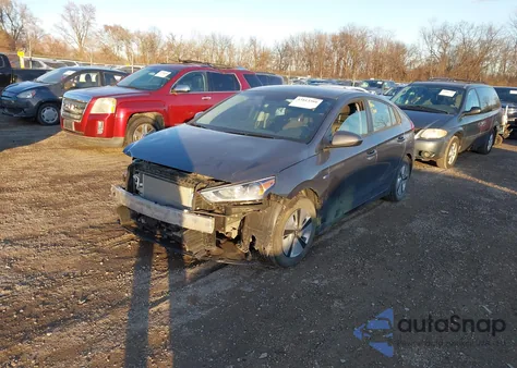 2019 Hyundai Ioniq Hybrid Blue from USA, damaged, VIN KMHC65LC3KU113964